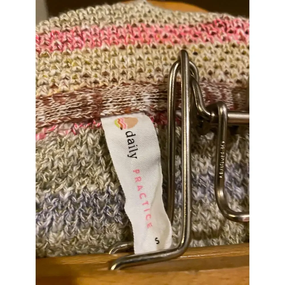 EUC Anthropologie Daily Practice colorful knit sweater size S